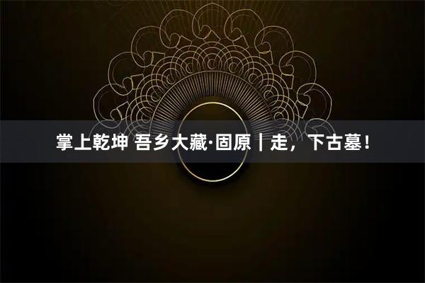 掌上乾坤 吾乡大藏·固原｜走，下古墓！