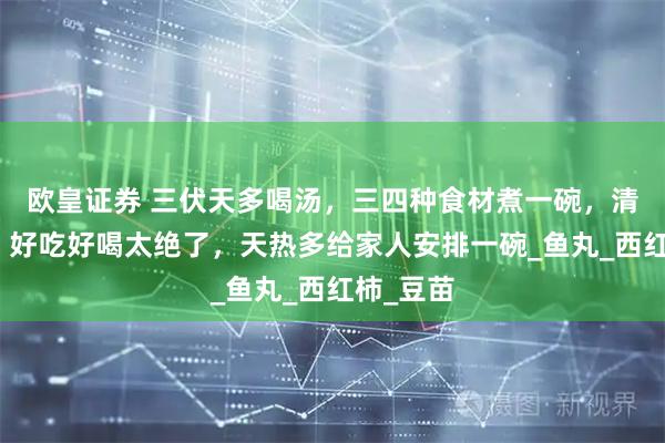 欧皇证券 三伏天多喝汤，三四种食材煮一碗，清香爽口、好吃好喝太绝了，天热多给家人安排一碗_鱼丸_西红柿_豆苗